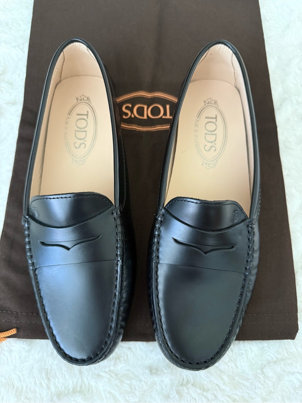 NEW Tod's Gommini Leather Driver Penny Loafers Moccasins - Picture 3 of 15